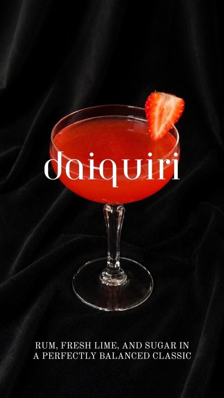 Daiquiri — rum, fresh lime and sugar in a perfectly balanced classic