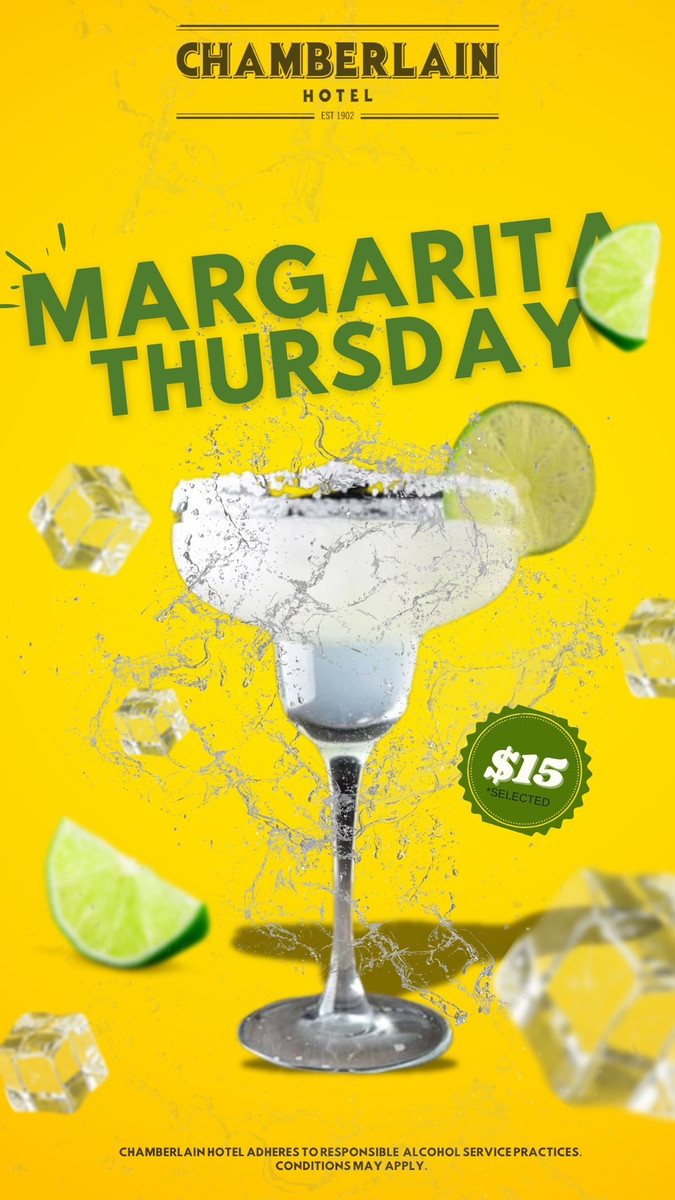 Margarita Thursday — $15 margaritas